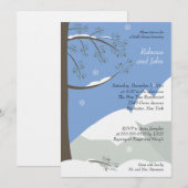 Pine Tree Winter 12x18 Bridal Dusche Einladung (Vorne/Hinten)