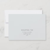 Pine Tree Winter Wedding UAWG Enclosure Card Einladung (Rückseite)