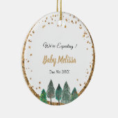 Pine Tree Wir erwarten Eltern Ornament (Rechts)