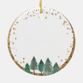 Pine Tree Wir erwarten Eltern Ornament (Hinten)