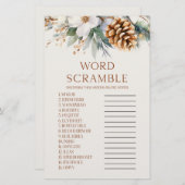 Pine Tree Word Scramble Brautparty Game Briefpapier (Vorne/Hinten)