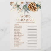 Pine Tree Word Scramble Brautparty Game Briefpapier (Vorderseite)
