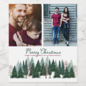 Pine Trees | 2 FOTOS | Eigenes Weinetikett (Einzelnes Label)