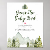 Pine Trees Adventure Mountain Raten Sie das Baby F Poster (Vorne)