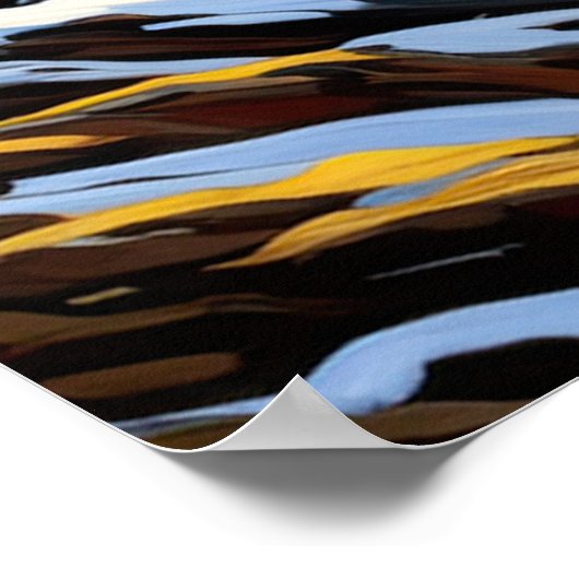 Pine Trees and Glistening White Poster (Ecke)