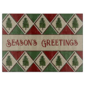 Pine Trees and Harlequin Cutting Board Schneidebrett (Vorderseite)