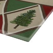 Pine Trees and Harlequin Cutting Board Schneidebrett (Ecke)