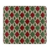 Pine Trees and Harlequin Cutting Boards Schneidebrett (Vorderseite)