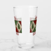 Pine Trees and Harlequin Glass Cup Glas (Links)