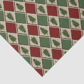 Pine Trees and Harlequin Tissue Paper Seidenpapier (Ausschnitt)