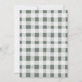 Pine Trees Babydusche Einladung (Rückseite)