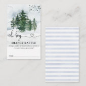 Pine Trees Babydusche Windelwaschkarte Visitenkarte (Vorne/Hinten)
