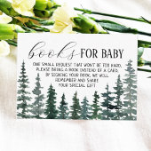 Pine Trees Book Request Baby Shower Begleitkarte