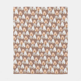 Pine Trees Botanisches Muster Gemütlich Herbst Her Fleecedecke