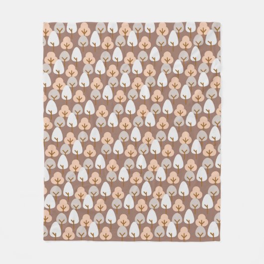 Pine Trees Botanisches Muster Gemütlich Herbst Her Fleecedecke (Vorderseite)