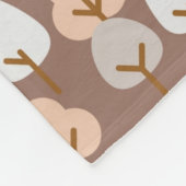 Pine Trees Botanisches Muster Gemütlich Herbst Her Fleecedecke (Ecke)