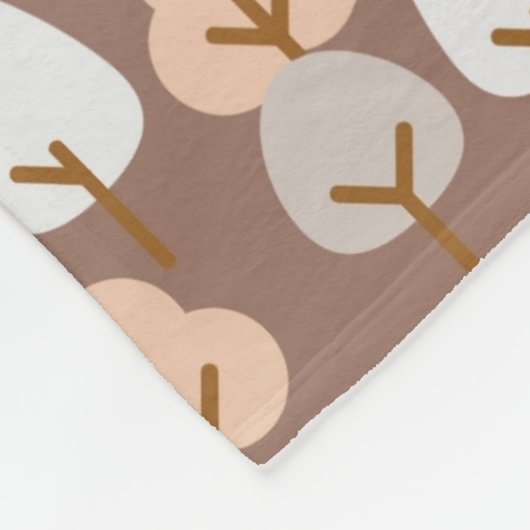 Pine Trees Botanisches Muster Gemütlich Herbst Her Fleecedecke (Ecke)