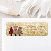 Pine Trees, Buffalo Kariert, Glittery Bokeh (Insitu)