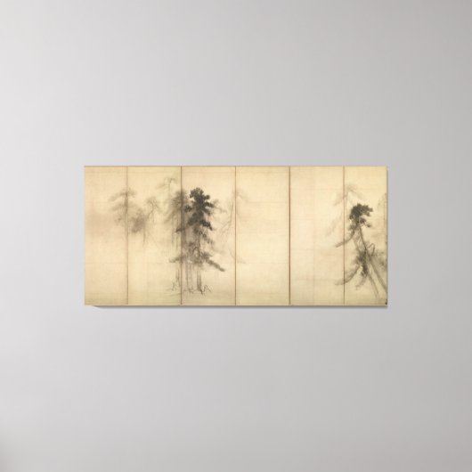 Pine Trees by Hasegawa Tohaku 16. Jahrhundert Leinwanddruck (Vorderseite)
