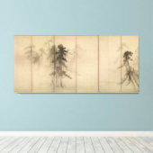 Pine Trees by Hasegawa Tohaku 16. Jahrhundert Leinwanddruck (Insitu (Holzboden))