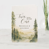 Pine Trees Christlich Bible Wedding Congratulation Karte (Vorderseite)