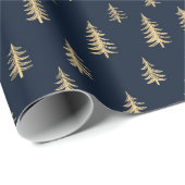 Pine Trees Christmas Geschenkpapier (Rolleneckpunkt)