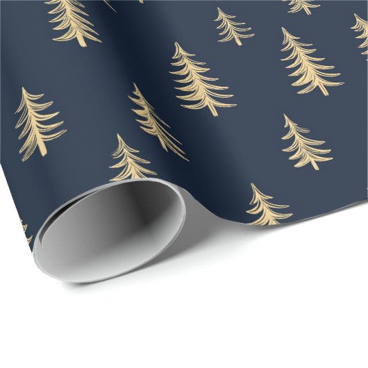 Pine Trees Christmas Geschenkpapier (Rolleneckpunkt)