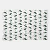 Pine Trees Forest Pattern Einfach Geschirrtuch (Horizontal)