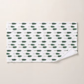 Pine Trees Forest Pattern Minimal Badhandtuch Set (Handtuch)