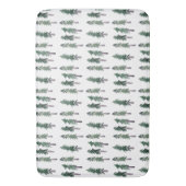Pine Trees Forest Watercolor Muster Badematte (Vorderseite Vertikal)