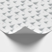 Pine Trees Forest Weihnachts-Wintermuster Geschenkpapier (Ecke)