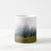 Pine Trees Forrest Foto Tasse (Mittel)