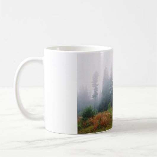 Pine Trees Forrest Foto Tasse (Links)