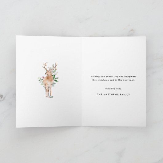 Pine Trees Frohe Weihnachten aus Kanada Weihnachte (Innenseite)