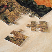 Pine Trees gegen einen roten Himmel mit Einstellun Puzzle (Seite)