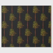 Pine Trees Geschenkpapier (Flach)