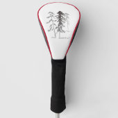 Pine trees golf headcover (Vorderseite)