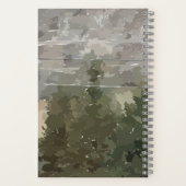 Pine Trees in Desert Spiral Notebook Notizblock (Rückseite)