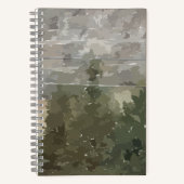Pine Trees in Desert Spiral Notebook Notizblock (Vorderseite)