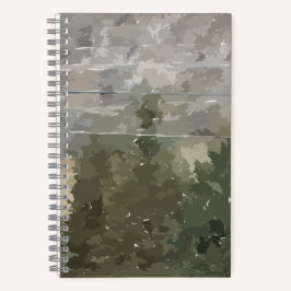 Pine Trees in Desert Spiral Notebook Notizblock