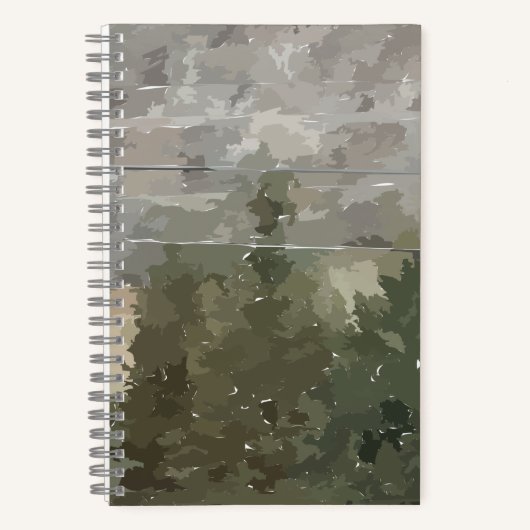 Pine Trees in Desert Spiral Notebook Notizblock (Vorderseite)