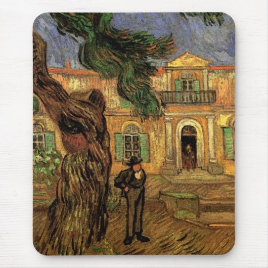 Pine Trees in Saint-Paul von Vincent van Gogh Mousepad (Vorne)
