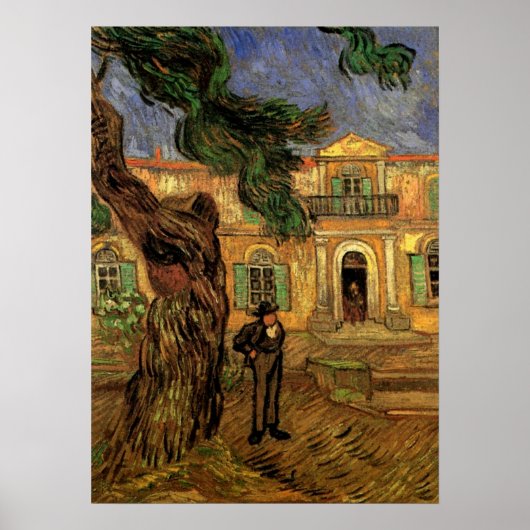 Pine Trees in Saint-Paul von Vincent van Gogh Poster (Vorne)