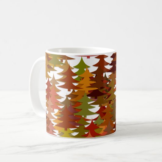 Pine Trees Kaffeetasse (Vorderseite Links)