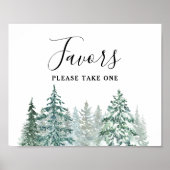 Pine Trees Lantern Botanische Gefälligkeitszeichen Poster (Vorne)