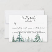 Pine Trees Lantern Botanische UAWG RSVP Karte (Vorderseite)