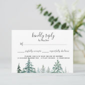 Pine Trees Lantern Botanische UAWG RSVP Karte (Stehend Vorderseite)