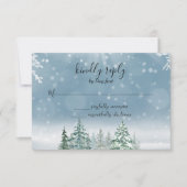 Pine Trees Lantern Botanisches UAWG RSVP Karte (Vorderseite)