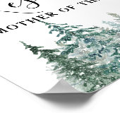 Pine Trees Lantern botanisches Zeichen Poster (Ecke)