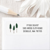 Pine Trees Minimalist CUSTOM Holiday Address (Insitu)